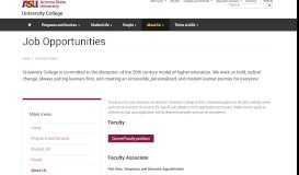 
							         Job Opportunities | University College								  
							    