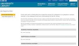 
							         Job Opportunities | University Library - UCSC Library - UC Santa Cruz								  
							    