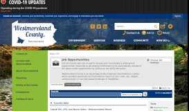 
							         Job Opportunities - Westmoreland County, PA - Official Website								  
							    