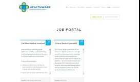
							         Job Portal | 4D Healthware								  
							    