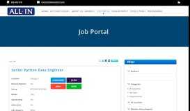 
							         Job Portal - All-In Analytics								  
							    