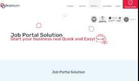 
							         Job Portal App Solution - Brainium								  
							    