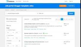 
							         Job portal blogger template Jobs, Employment | Freelancer								  
							    