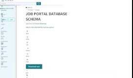 
							         JOB PORTAL DATABASE SCHEMA (3.3K views) - Scribd								  
							    