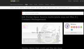
							         Job Portal Open Source boilerplate asp.net Mvc 5 by MrSonu ...								  
							    