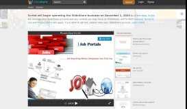 
							         Job portal - SlideShare								  
							    