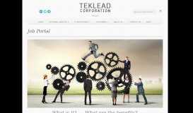 
							         Job Portal – Teklead Corporation								  
							    