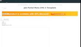 
							         Job Portal Website Builder | Responsive Moto CMS 3 Template #55391								  
							    