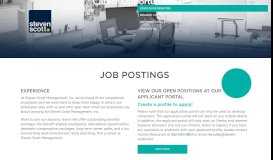 
							         Job Postings | Steven Scott Management								  
							    