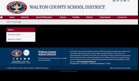 
							         Job Postings - Walton County School District								  
							    