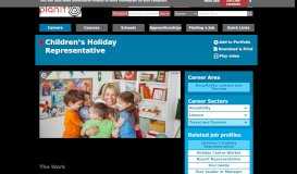
							         Job Profiles : Children's Holiday Representative Travel and ... - Planit								  
							    
