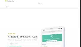 
							         Job Search App | ZipRecruiter								  
							    