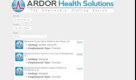
							         Job Search - Ardor Health								  
							    