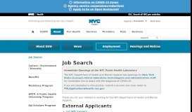 
							         Job Search - NYC.gov								  
							    