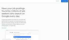 
							         Job Search on Google - Get Your Job Postings on Google Today								  
							    