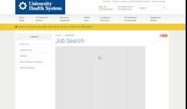 
							         Job Search | University Health System								  
							    
