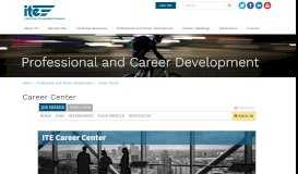 
							         Job Seekers Search Jobs - ITE Career Center								  
							    