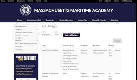 
							         Job Shopper | Massachusetts Maritime Academy								  
							    