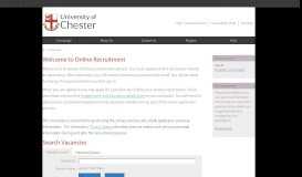 
							         Job - University of Chester								  
							    