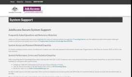 
							         JobAccess Secure | JAS | System Support - ecsn.gov.au								  
							    