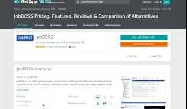 
							         JobBOSS Pricing, Features, Reviews & Comparison of Alternatives ...								  
							    