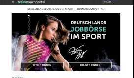 
							         Jobbörse im Sport: Stellen und Trainer finden – trainersuchportal								  
							    
