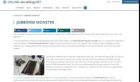 
							         Jobbörse Monster | Online-Recruiting.net								  
							    