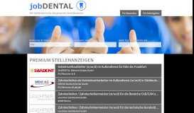 
							         jobDENTAL - Die Jobbörse für die gesamte Dentalbranche / jobDENTAL								  
							    