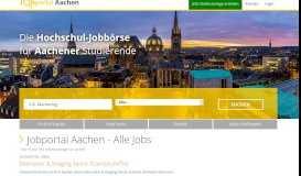 
							         Jobportal Aachen - Jobbörse für Studierende aus Aachen | Die ...								  
							    