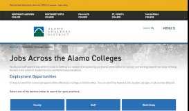 
							         Jobs Across the Alamo Colleges | Alamo Colleges								  
							    