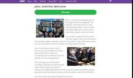 
							         Jobs: Activists Welcome - SEIU - Service Employees International Union								  
							    