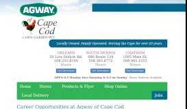 
							         Jobs - Agway of Cape Cod								  
							    
