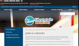 
							         JOBS AND CAREER RESOURCES | Liberty Lake, WA - Official Website								  
							    