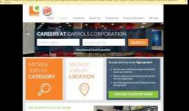 
							         Jobs and Careers at the Carrols Corporation Talent Network								  
							    