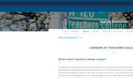 
							         Jobs and Careers | Teachers College Columbia University								  
							    