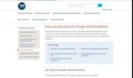 
							         Jobs and Education for People with Disabilities | USAGov								  
							    