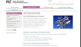
							         Jobs and Internships | MIT Career Advising & Professional Development								  
							    
