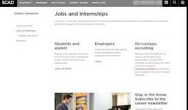 
							         Jobs and internships | SCAD - Savannah								  
							    