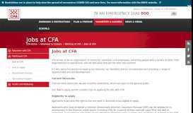 
							         Jobs at CFA - Country Fire Authority								  
							    