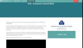 
							         Jobs at ECB - European Central Bank - Impactpool								  
							    