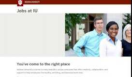 
							         Jobs at IU: Indiana University								  
							    