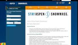 
							         Jobs at Stay Aspen Snowmass								  
							    