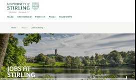 
							         Jobs at Stirling | About | University of Stirling								  
							    