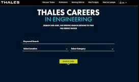 
							         Jobs at Thales Group | Careers in Engineering and Technology								  
							    