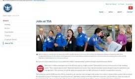 
							         Jobs at TSA | Transportation Security Administration								  
							    