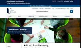 
							         Jobs at Ulster University - Ulster University								  
							    