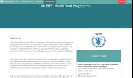 
							         Jobs at UN WFP - World Food Programme - Impactpool								  
							    