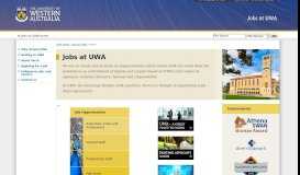
							         Jobs at UWA : Jobs at UWA : The University of Western Australia								  
							    