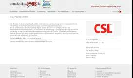
							         Jobs bei CSL Plasma GmbH | mittelfrankenJOBS.de								  
							    