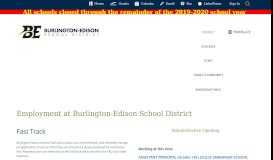 
							         Jobs - Burlington-Edison School District 101								  
							    